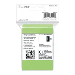 240 Ultra Pro LIME GREEN Small Gloss DECK PROTECTORS Card Sleeves trading tcg - Image 2