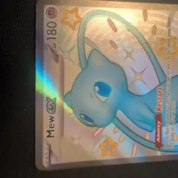 Pokemon Mew EX TCG Full Art Shiny Ultra Rare Card 216/091 Paldean Fates Fresh - Image 4