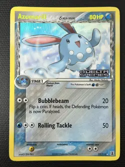 Azumarill 19/113 EX Delta Species Reverse Holo Rare Pokemon Card NM - Image 1