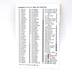 1999 Vintage Pokemon Trading Card Game - Card Lists (Base, Jungle, Fossil) - Image 4