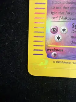 Alakazam 1/165 Reverse Holo Expedition Base Set Pokemon Card - Image 3