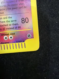 Alakazam 1/165 Reverse Holo Expedition Base Set Pokemon Card - Image 4