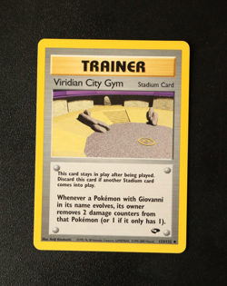 Pokemon Card TCG - Viridian City Gym 114/132 - Gym Challenge - Uncommon - NM ⭐ - Image 1