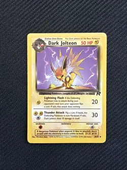 Dark Jolteon 38/82 Team Rocket Regular Unlimited Pokemon Card See - Image 1