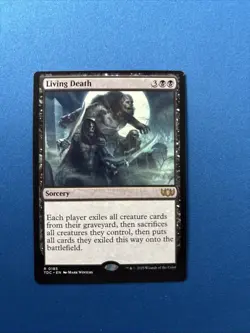 Mtg Living Death TDC Misprint Miscut Rare - Image 1