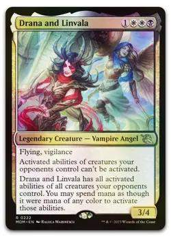 Drana and Linvala #222 (Foil) (NM) March of the Machine MOM Magic MTG - Image 1
