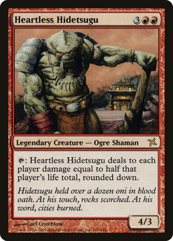 Heartless Hidetsugu #107 (Damaged) Betrayers of Kamigawa BOK Magic MTG - Image 1