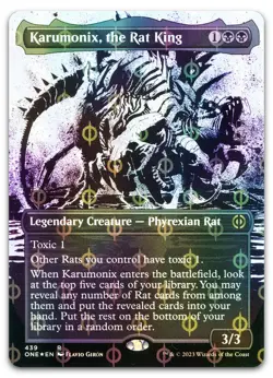 Karumonix, the Rat King (Showcase) (Step-and-Compleat Foil) NM Phyrexia All Will - Image 1