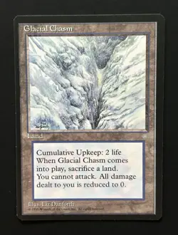 MTG Magic Glacial Chasm Ice Age - NM - Image 1