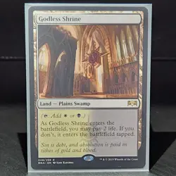 Godless Shrine 248/259 Ravnica Allegiance: Rare Land - Near Mint - Image 1