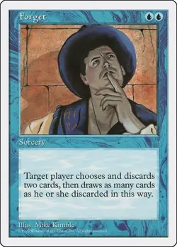 MTG - Forget - Fifth Edition (5ED) - NM - Image 1