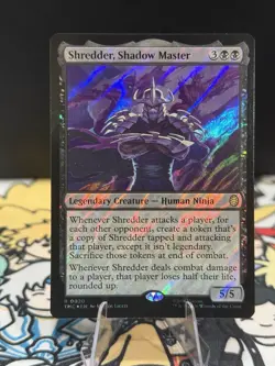 MTG: TMNT - Shredder, Shadow Master (Surge Foil) - Commander (TMC) R 0020 - Image 1