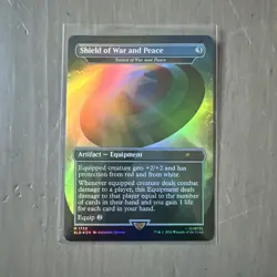 Shield of War and Peace - Sword of War and Peace (Rainbow Foil), SLD MTG - Image 1