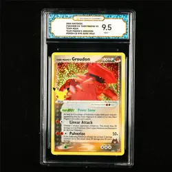 TQG 9.5 MINT+ 2004 Pokemon ENG Team Magma's Groudon ex 9/95 Rare Holo - Image 1