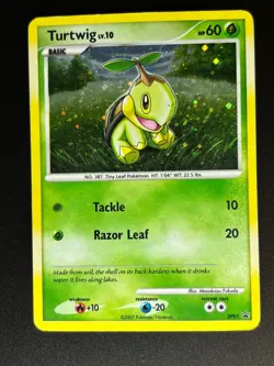 Pokemon TCG Turtwig DP Black Star Promotional DP01 Holo Promo - Image 1