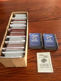 1994 Star Trek The Next Generation CCG TCG White Border Card Lot Premiere Alpha - Image 1