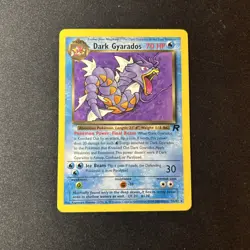 2000 Pokemon TCG Team Rocket Dark Gyarados 25/82 Non Holo Rare WOTC NM - Image 1