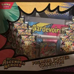 Pokemon TCG Ascended Heroes Mega Gardevoir Premium Poster Collection Sealed - Image 1