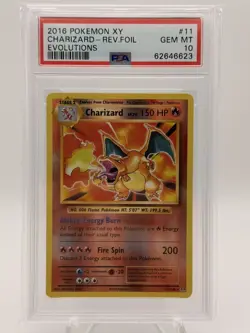 Pokemon TCG Charizard 11/108 Evolutions Reverse PSA 10 GEM MINT Rare - Image 1