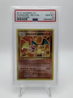 Pokemon TCG Charizard 11/108 Evolutions Reverse PSA 10 GEM MINT Rare - Image 3
