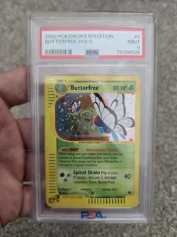 2002 POKEMON EXPEDITION #5 BUTTERFREE-HOLO PSA 9 - Image 3