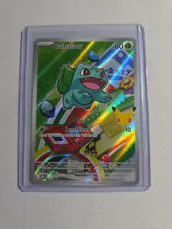 Pokemon Bulbasaur 037 ME: Mega Evolution Promo Holo Basic 80HP Leech Seed - Image 1