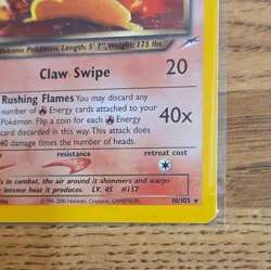 Pokemon Dark Typhlosion 10/105 Neo Destiny Unlimited Holo Rare Pokemon TCG - Image 4