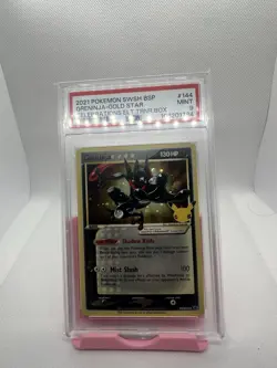 Greninja Gold Star SWSH144 Celebrations - ETB Promo Pokemon Card - PSA 9 Mint - Image 1