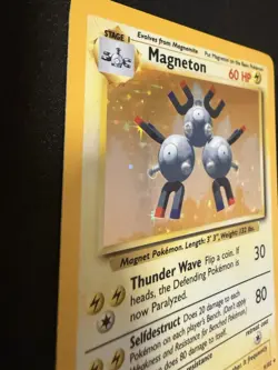Pokemon TCG Magneton Base Set 9/102 Holo 1999-2000 Wizards Base Set Copyright... - Image 2