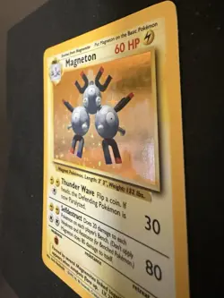 Pokemon TCG Magneton Base Set 9/102 Holo 1999-2000 Wizards Base Set Copyright... - Image 3