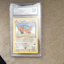 Dragonite CGC 10 Pokemon Black Star Promo #5 1999 Kids WB First Movie - Image 1