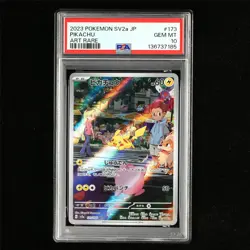 PSA 10 GEM MT 2023 Pokemon JPN Pikachu 173/165 AR - Image 2