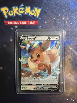 Pokemon TCG Eevee V Crown Zenith 108/159 Holo Ultra Rare - Image 1