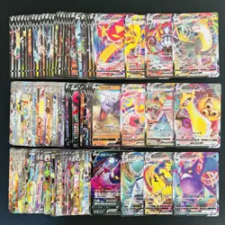 100 ex V Vmax RR RRR Holo Full Arts Lot Set Pokemon Japanese Cards W023 - Image 1