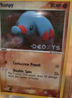 Phanpy 69/107 Deoxys STAMPED Holo Pokemon SEE PICTURES - Image 4