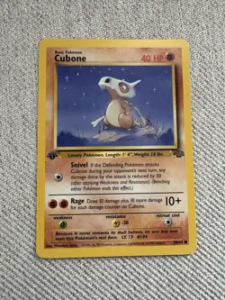 Pokemon Cubone Jungle First Edition 50/64 with 2 Cubone - Image 1