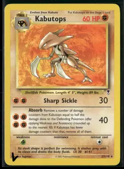 Pokemon - Kabutops 27/110 Regular Legendary Collection LP - Image 1
