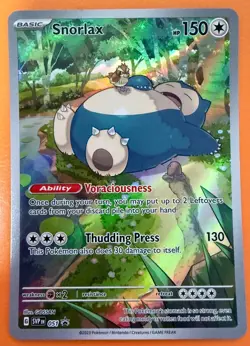 Full Art - Snorlax Pokemon Scarlet & Violet Black Star Promo #051 - Image 1