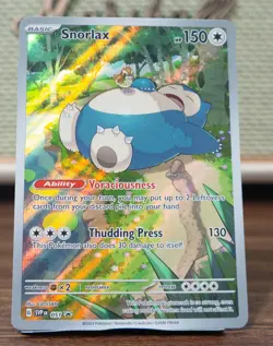 Full Art - Snorlax Pokemon Scarlet & Violet Black Star Promo #051 - Image 5