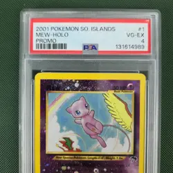 CENTER WHOLE SWIRL 🌀💫 PSA 4 Mew 1/18 Southern Islands Reverse Holo Pokemon - Image 5