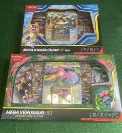 Lot of 2 Pokemon TCG Mega Venusaur ex Premium Collection + Mega Kangaskhan Boxes - Image 1