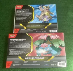 Lot of 2 Pokemon TCG Mega Venusaur ex Premium Collection + Mega Kangaskhan Boxes - Image 2