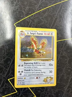 Lt. Surge's Fearow 007/132 Gym Heroes Holo Pokemon - Image 1