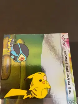 Topps Pokemon The Chase For Pikachu #28 Mewtwo Strikes Back Blue Logo Foil LP/MP - Image 5