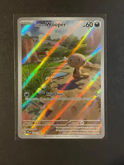 Pokemon Paldean Wooper 102/094 Phantasmal Flames Illustration Rare Full Art NM - Image 1