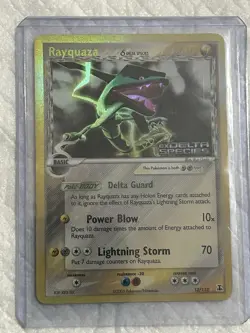 POKEMON DELTA SPECIES RAYQUAZA REVERSE HOLO 13/113 - Image 1