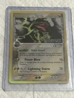 POKEMON DELTA SPECIES RAYQUAZA REVERSE HOLO 13/113 - Image 2