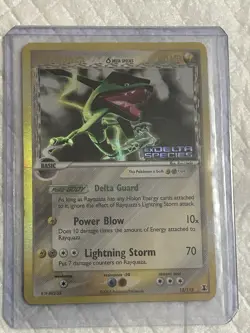 POKEMON DELTA SPECIES RAYQUAZA REVERSE HOLO 13/113 - Image 3