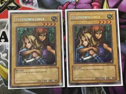 Yu-Gi-Oh! 2x Elfenzwillinge LON-G000 Secret Rare Gemini Elf DE Labyrinth 2003 - Image 1