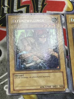 Yu-Gi-Oh! 2x Elfenzwillinge LON-G000 Secret Rare Gemini Elf DE Labyrinth 2003 - Image 2